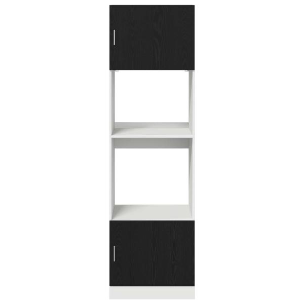 Küchenschrank Schwarze Eiche Verleimtes Holz 60 x 57 x 207 cm
