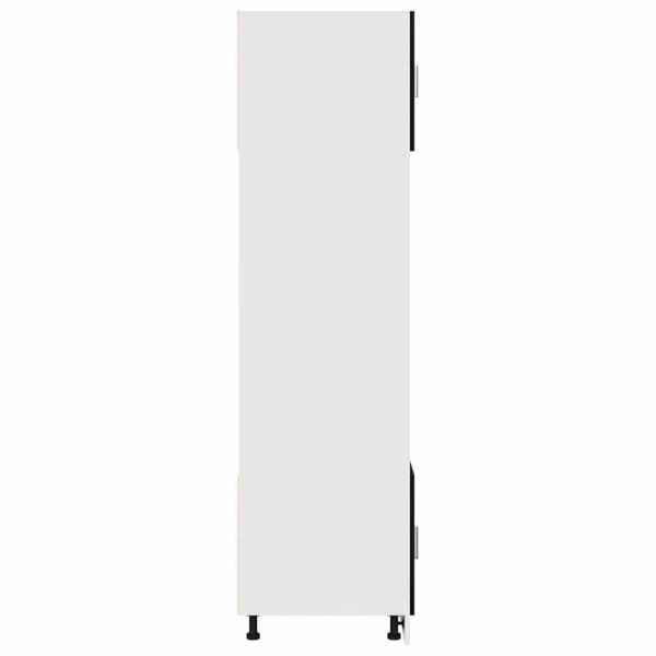 Küchenschrank Schwarze Eiche Verleimtes Holz 60 x 57 x 207 cm