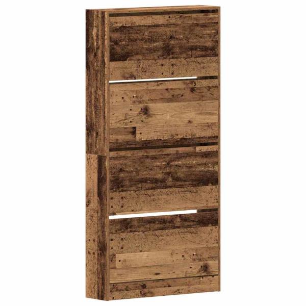 Schuhschrank Altes Holz Holzwerkstoff 80 x 21 x 163,5 cm