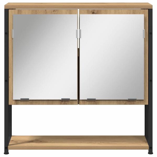 2-teiliger Badezimmermöbel-Set aus Artisan Eiche, engineered wood