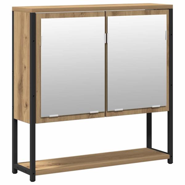 2-teiliges Badezimmermöbel Set Artisan Eiche engineered Wood
