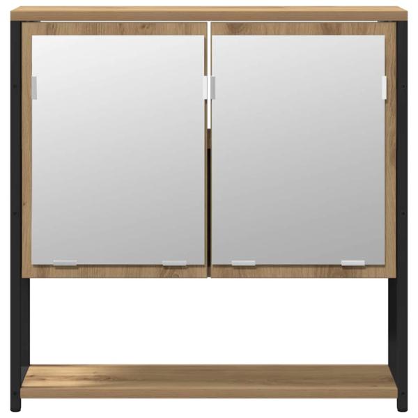 2-teiliges Badezimmermöbel Set Artisan Eiche engineered Wood