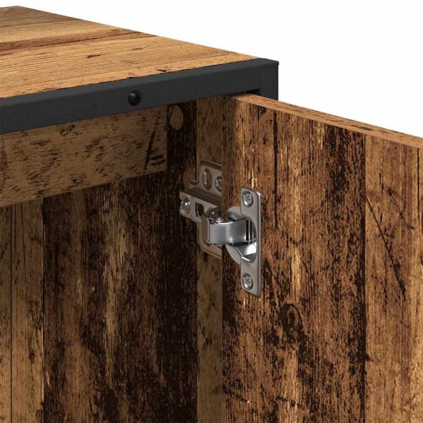 2-teiliges Badezimmermöbelset Alte Holzwerkstoff
