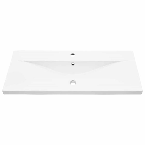 3-teilige Badezimmermöbel Set Schwarze Eiche Holzwerkstoff