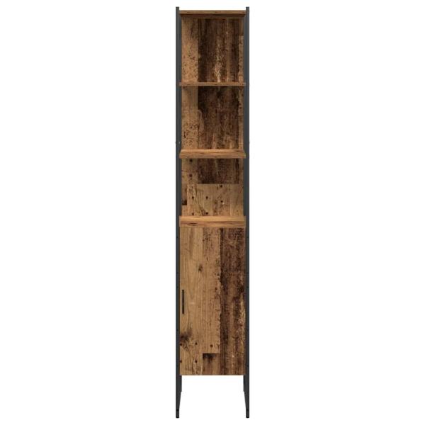 3-teiliges Badezimmermöbelset Alter Holz Engineered Wood