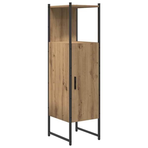 3-teiliges Badezimmermöbel Set Kunst-Eiche Holzwerkstoff