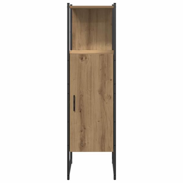 3-teiliges Badezimmermöbel Set Kunst-Eiche Holzwerkstoff