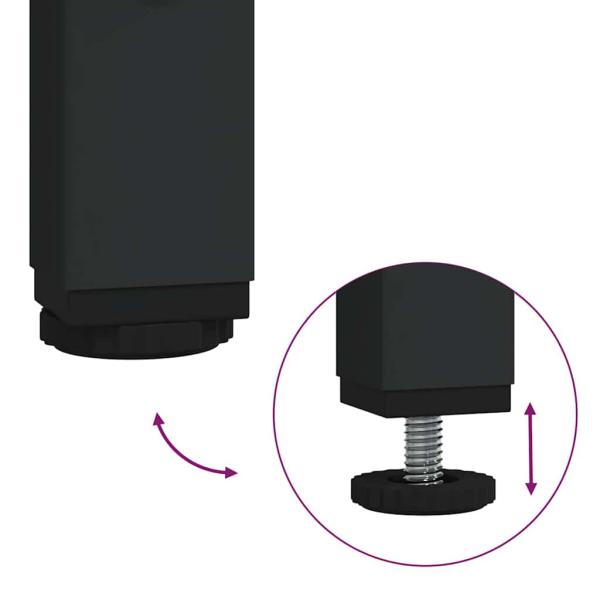 3-teiliges Badezimmermöbel-Set Schwarz-Eiche Holzwerkstoff