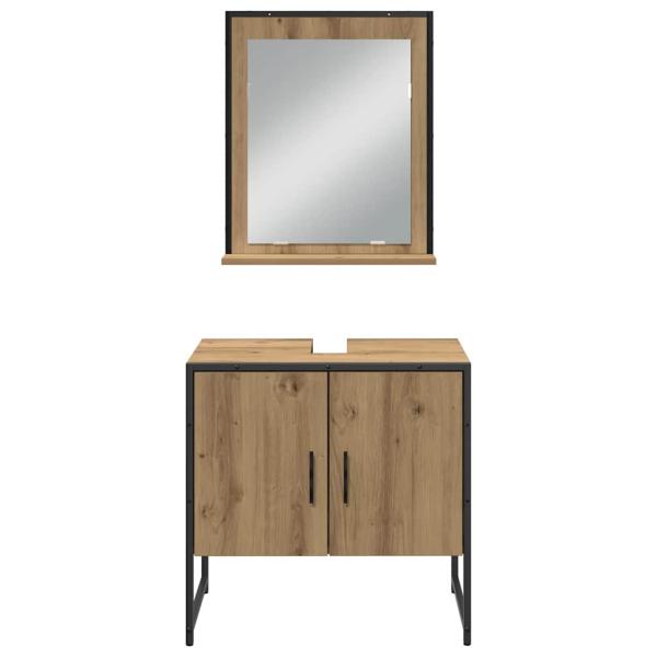 4-teiliges Badmöbel Set Artisan Eiche Holzwerkstoff
