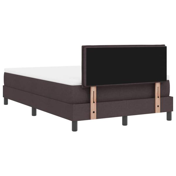 Boxspringbett mit Matratze Dunkelbraun 120x190 cm Stoff