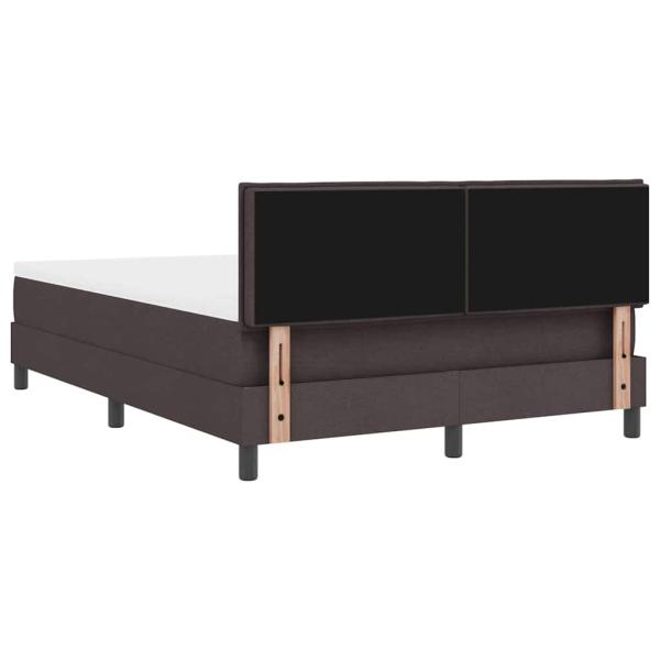 Boxspringbett mit Matratze Dunkelbraun 140x190 cm Stoff