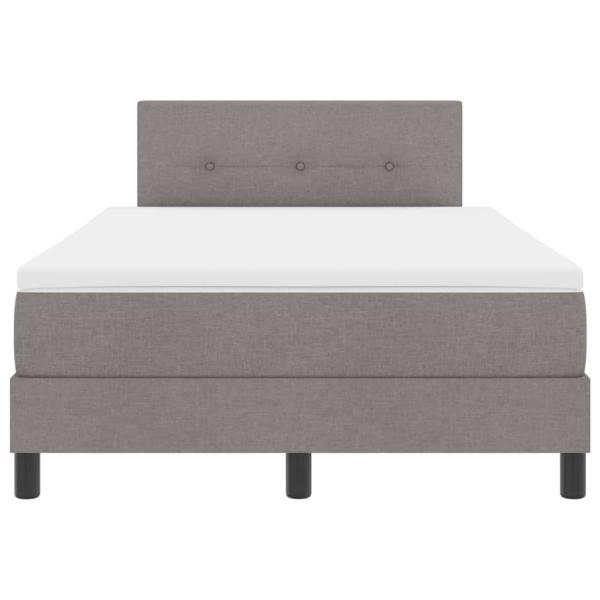 Boxspringbett mit Matratze Taupe 120x200 cm Stoff