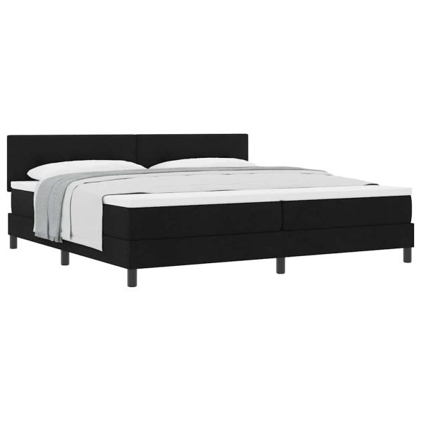 Boxspringbett mit Matratze Schwarz 200x200 cm Stoff