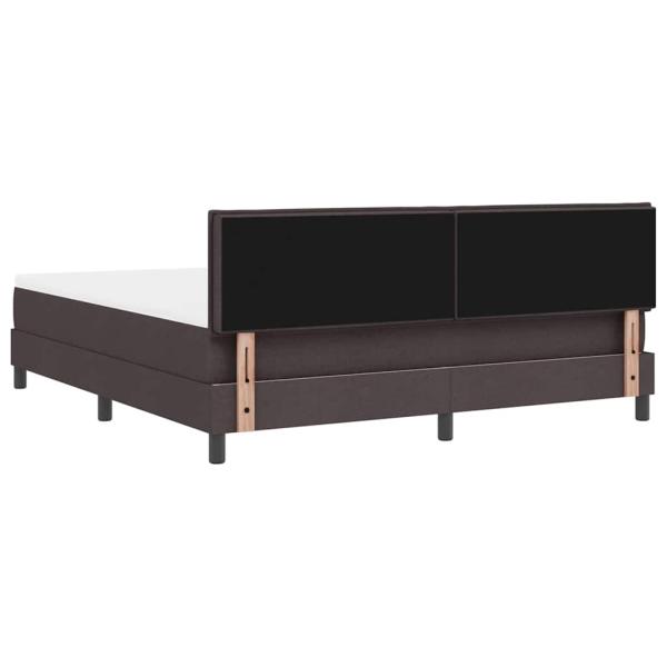Boxspringbett mit Matratze Dunkelbraun 180x200 cm Stoff