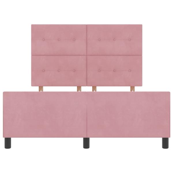 Bettgestell Rosa 160x200 cm Samt