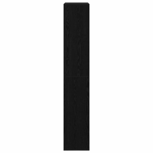 Raumteiler 2 Stück Schwarz Eiche 100x33x187,5 cm Holzwerkstoff