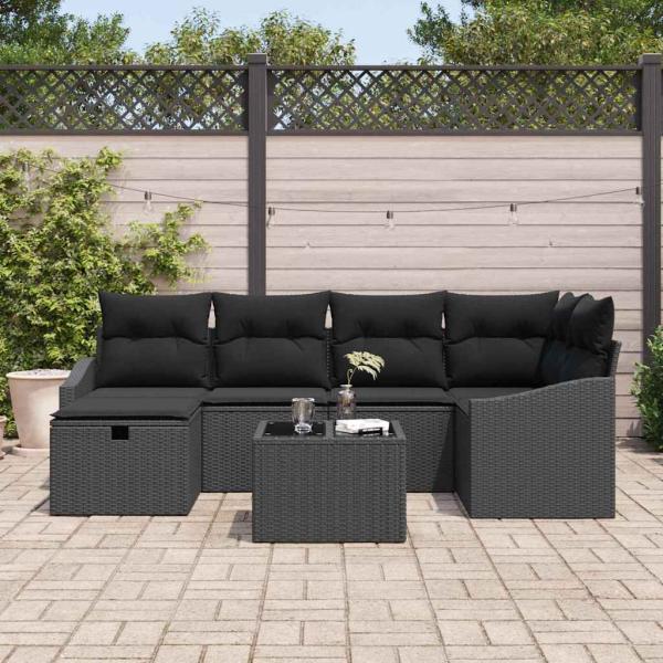 Sofa Set 7 Stk. Poly-Rattan