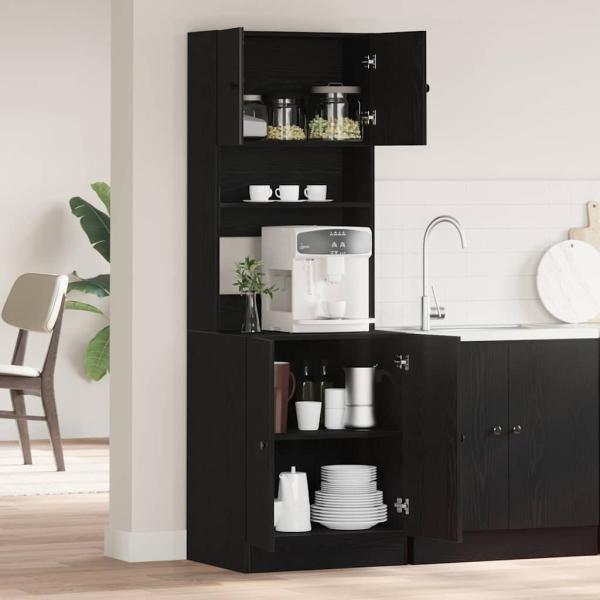 Küchenschrank Schwarze Eiche 60x50x180 cm Holzwerkstoff