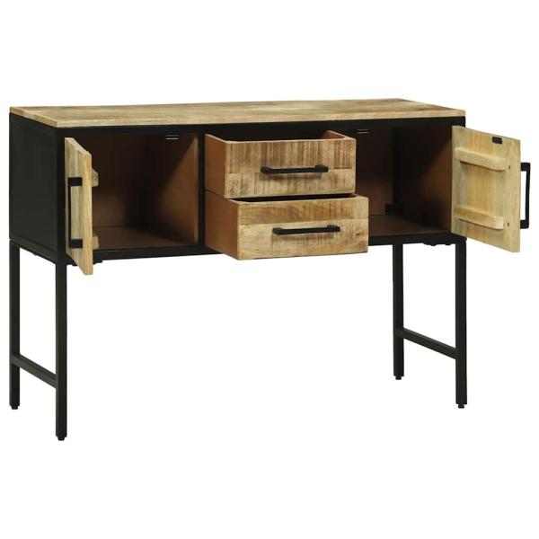 Sideboard 100x35x70 cm Raues Mangoholz