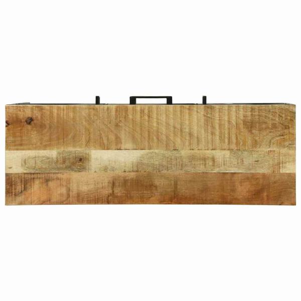 Sideboard 100x35x70 cm Raues Mangoholz