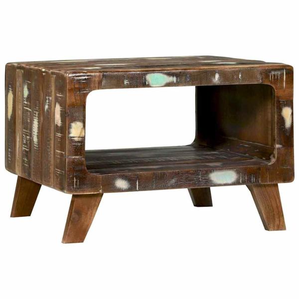 ARDEBO.de - Couchtisch 50x50x35 cm aus massivem Altholz