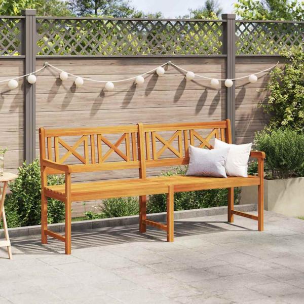 Gartenbank 180x56x90 cm Massivholz Akazie