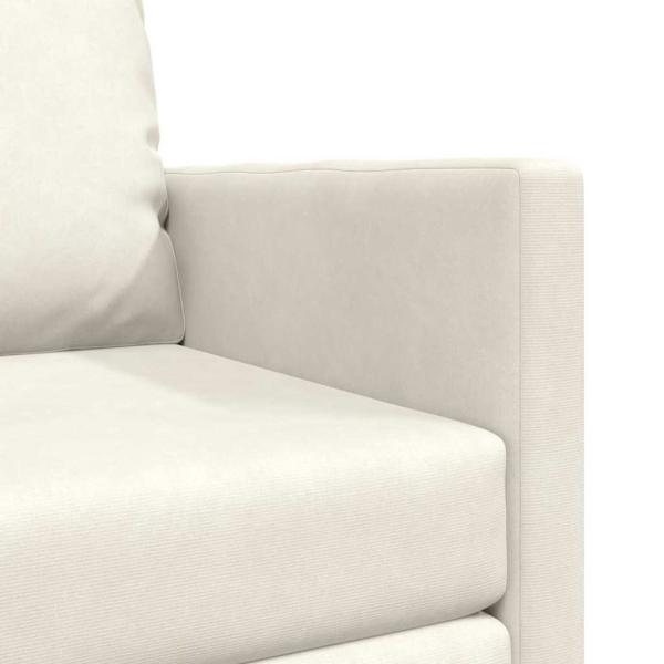 Boden Sofa Bett 2-in-1 Creme 74x77x81 cm Samt
