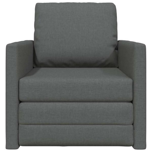 Boden Sofa Bett 2-in-1 Dunkelgrau 74x77x81 cm Stoff