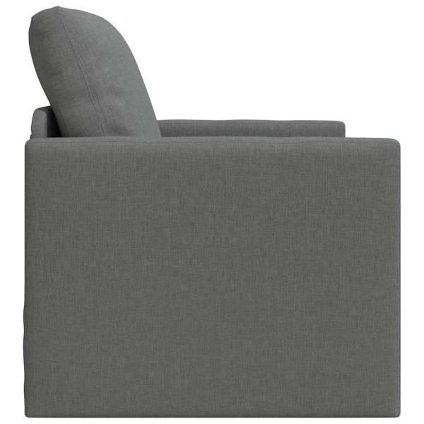 Boden Sofa Bett 2-in-1 Dunkelgrau 74x77x81 cm Stoff