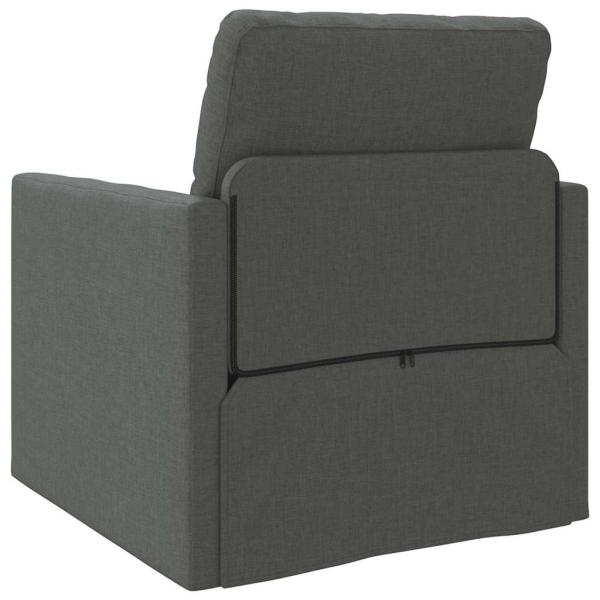Boden Sofa Bett 2-in-1 Dunkelgrau 74x77x81 cm Stoff
