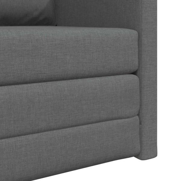 Boden Sofa Bett 2-in-1 Dunkelgrau 74x77x81 cm Stoff