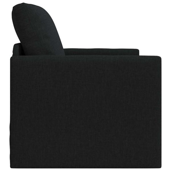 Fußboden Sofa Bett 2-in-1 Schwarz 74x77x81 cm Stoff