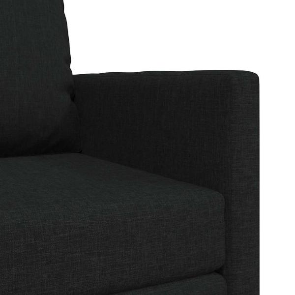 Fußboden Sofa Bett 2-in-1 Schwarz 74x77x81 cm Stoff
