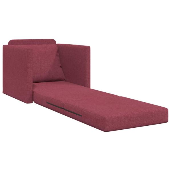 Boden Schlafsofa 2-in-1 Weinkelchrot 74x77x81 cm Stoff