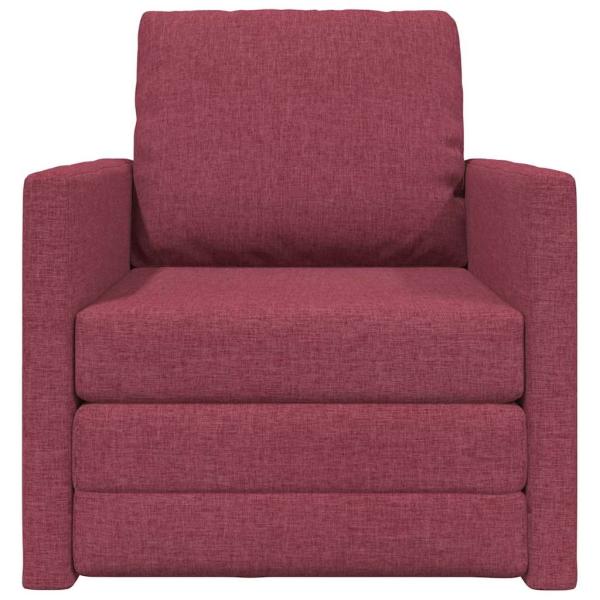 Boden Schlafsofa 2-in-1 Weinkelchrot 74x77x81 cm Stoff