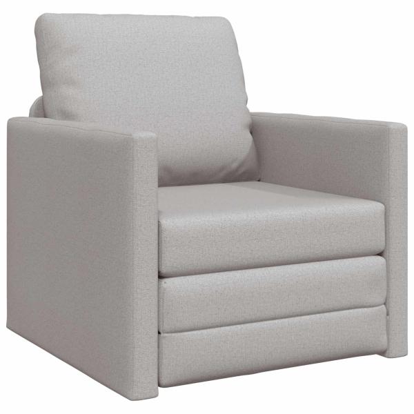 Schlafsofa 2-in-1 Wolken-Grau 74x77x81 cm Stoff