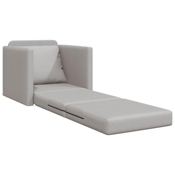 Schlafsofa 2-in-1 Wolken-Grau 74x77x81 cm Stoff