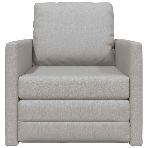 Schlafsofa 2-in-1 Wolken-Grau 74x77x81 cm Stoff