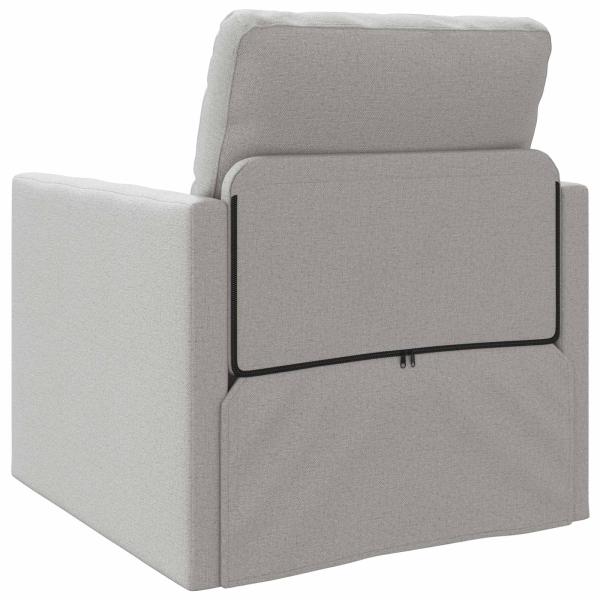 Schlafsofa 2-in-1 Wolken-Grau 74x77x81 cm Stoff