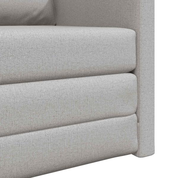 Schlafsofa 2-in-1 Wolken-Grau 74x77x81 cm Stoff
