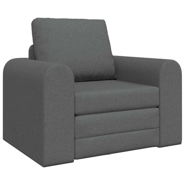 Boden Sofa Bett 2-in-1 Dunkelgrau 98x71x83 cm Stoff