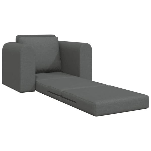 Boden Sofa Bett 2-in-1 Dunkelgrau 98x71x83 cm Stoff