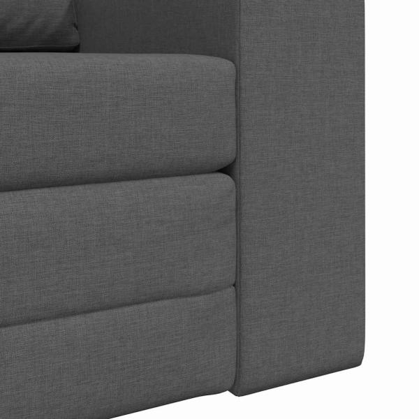 Boden Sofa Bett 2-in-1 Dunkelgrau 98x71x83 cm Stoff
