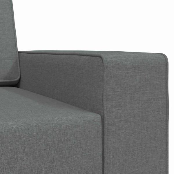 Boden-Sofa-Bett 2-in-1 Dunkelgrau 245x150x60.5 cm Stoff