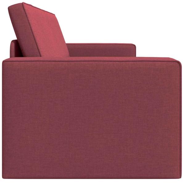 Futon-Sofa-Bett 2-in-1 Burgunderrot 245x150x60.5 cm Stoff