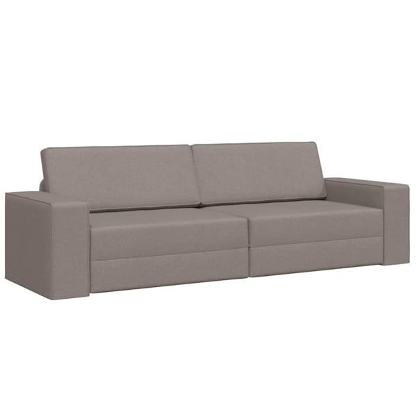 Boden Sofa Bett 2-in-1 Taupe 245x150x60.5 cm Stoff