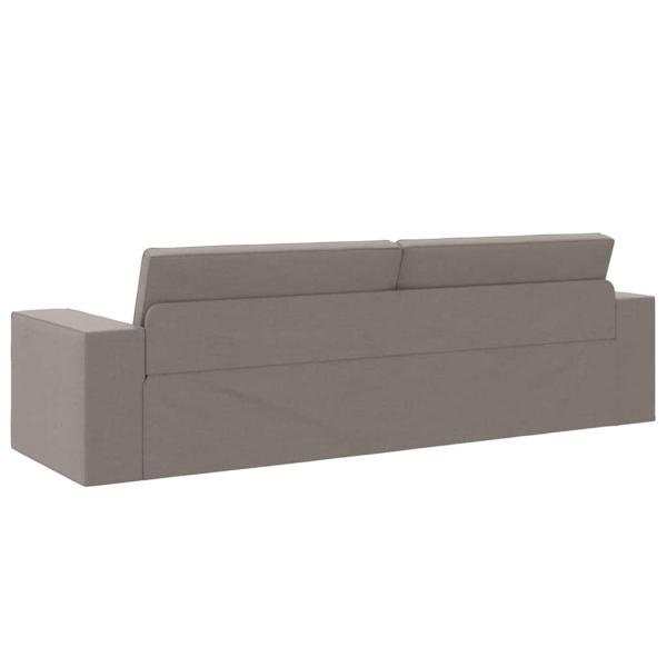 Boden Sofa Bett 2-in-1 Taupe 245x150x60.5 cm Stoff