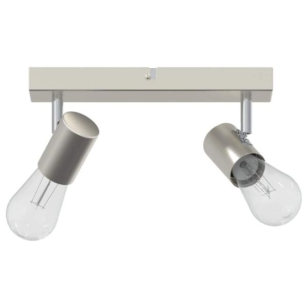 Deckenstrahler 2 Wege verstellbar gebürsteter Nickel E27