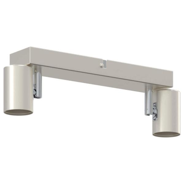 Deckenstrahler 2 Wege verstellbar gebürsteter Nickel E27