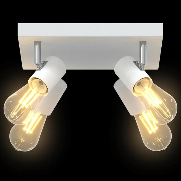 Deckenstrahler 4-Weg verstellbar Weiß E27